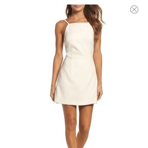 French Connection White Whisper Light Sheath Minidress size 8